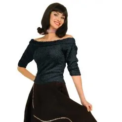 SOCK HOP TOP BLACK