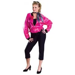 ROCK ROLL COSTUME PINK MED LG